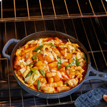 blue cast iron always pan broiling veggies in oven