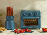 blue splendor blender and blue wonder oven on counter