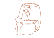 air fryer illustration