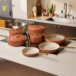 Essentials Complete Cookware Set-Terracotta-hover